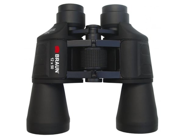 Braun Binocular 12x50, BK-7 Porro, 12x, 5 cm, Sort, 780 g