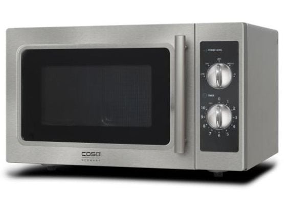 Caso CM 1000, Benkeplate, Grill mikrobølge, 29 l, 1000 W, Rotasjon, Sort, Rustfritt stål