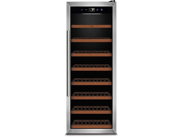 Caso WineSafe 43, Vinkylare med kompressor, Fristående, 43 flaska/flaskor, 117 W, G, Rostfritt stål