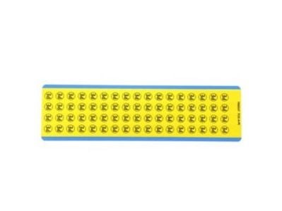 Panduit PESC-H-PE, Vinyl, Svart, Gult, 10 stykker, RoHS, 19,1 mm, 19,1 mm
