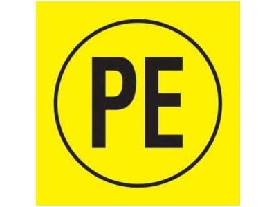 Panduit PESC-H-PE, Vinyl, Svart, Gult, 10 stykker, RoHS, 19,1 mm, 19,1 mm