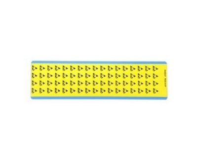 Panduit PESC-H-HT, Vinyl, Svart, Gult, 10 stykker, RoHS, 12,9 mm, 12,9 mm