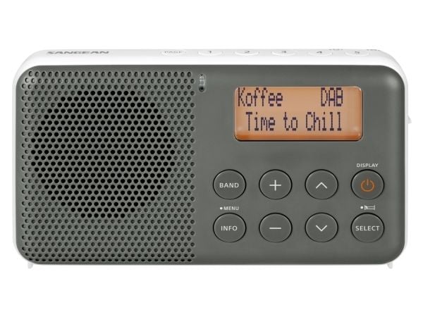 Sangean DCR-83, Personlig, Analog &amp; digital, DAB+, FM, 2 W, LCD, Hvit