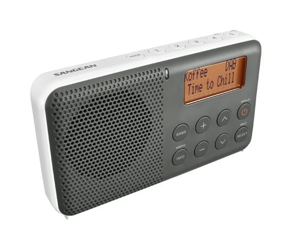 Sangean DCR-83, Personlig, Analog &amp; digital, DAB+, FM, 2 W, LCD, Hvit
