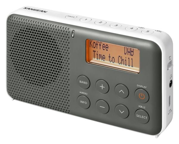 Sangean DCR-83, Personlig, Analog &amp; digital, DAB+, FM, 2 W, LCD, Hvit