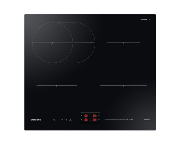 Samsung 4 Series NZ64B4016FK - Induksjonskomfyrtopp - 4 plater - Nisje - bredde: 56 cm - dybde: 48 cm - svart