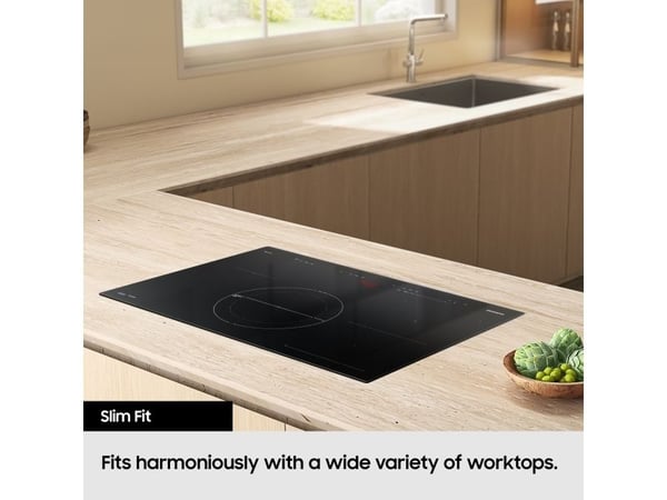 Samsung 4 Series NZ64B4016FK - Induksjonskomfyrtopp - 4 plater - Nisje - bredde: 56 cm - dybde: 48 cm - svart