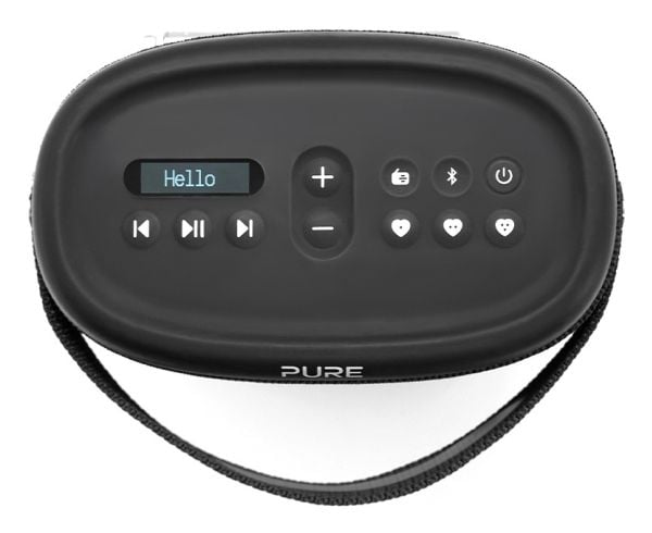 Pure Woodland - Høyttaler - for bærbar bruk - trådløs - Bluetooth 5.1 - 10 watt - svart