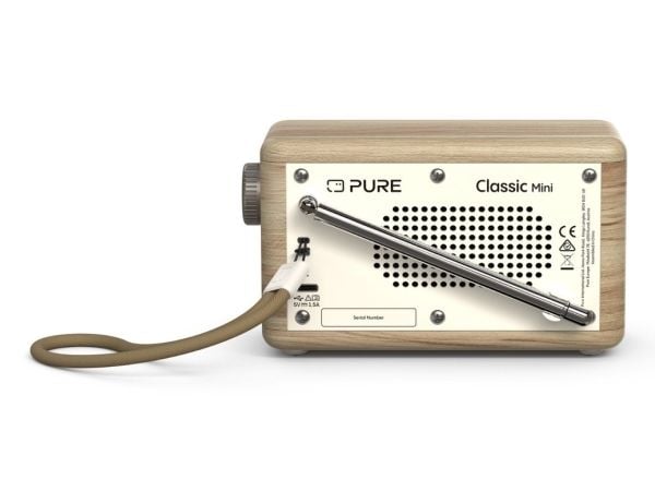 Pure DAB+ Radio Classic Mini, Bærbar, Digitalt, DAB+, FM, 87,5 - 108 MHz, 174 - 240 MHz, 5 W