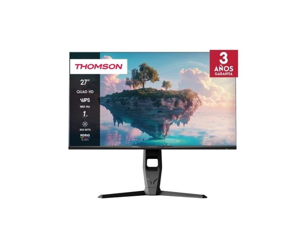 Thomson M27QG5Y14, 68,6 cm (27"), 2560 x 1440 piksler, Quad HD, LED, 5 ms, Grå