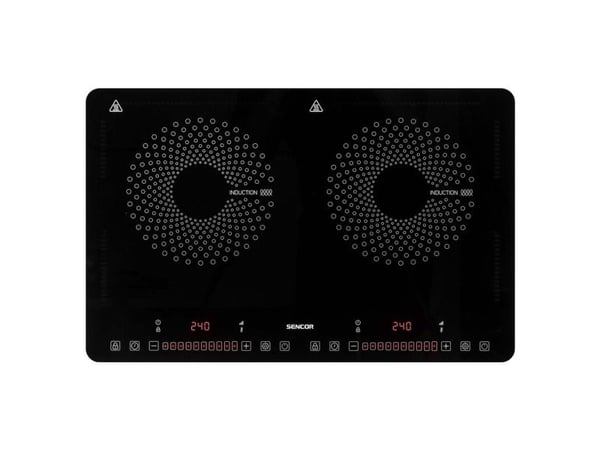 Sencor SCP 4501BK, Sort, Benkeplate, 56 cm, Sonebasert induksjon, Glass-keramikk, 2 zone(s)
