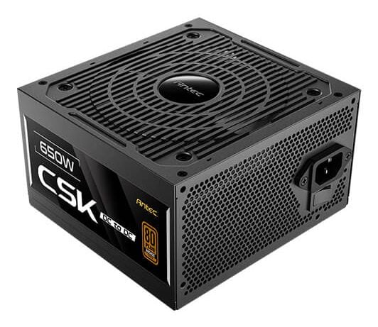Antec CSK650DC - Strømforsyning (intern) - ATX12V 2.52 - 80 PLUS Bronze - AC 100-240 V - 650 watt - aktiv PFC - Europa