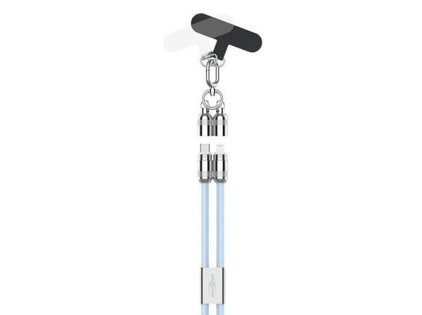 Ansmann 1700-0194, 1,2 m, Lightning, USB C, Hankjønn, Hankjønn, Blå Ansmann 1700-0194, 1,2 m, Lightning, USB C, Hankjønn, Hankjønn, Blå