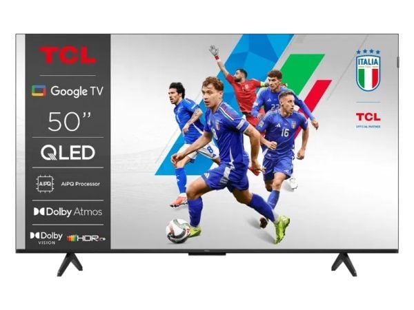 TCL 50T69C - 50" Diagonalklasse (49.5" synlig) LED-bakgrunnsbelyst LCD TV - QLED - Smart TV - Google TV - 4K UHD (2160p) 3840 x 2160 - HDR - Quantu...