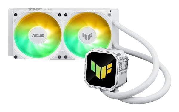 ASUS TUF Gaming LC III 240 ARGB - White Edition - væskekjølesystem for prosessor - Radiatorstørrelse: 240 mm - (for: AM4, AM5, LGA1851, LGA1700, LG...