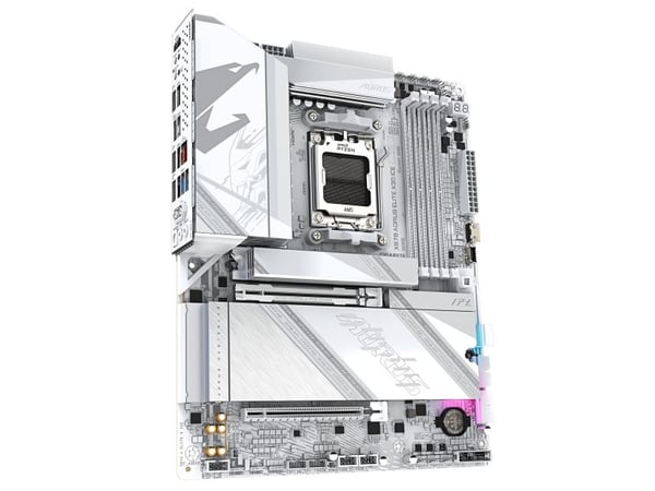 AORUS X870 ELITE X3D ICE - Hovedkort - ATX - Socket AM5 - AMD X870 Chipset - USB-C 3.2 Gen 2x2, USB4, USB 3.2 Gen 1, USB 3.2 Gen 2 - 5 Gigabit Ethe...
