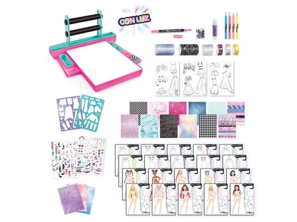 Canal Toys So Slime Fashion Designer Light-Up Studio, Motedesignsett for barn, 6 år, Flerfarget