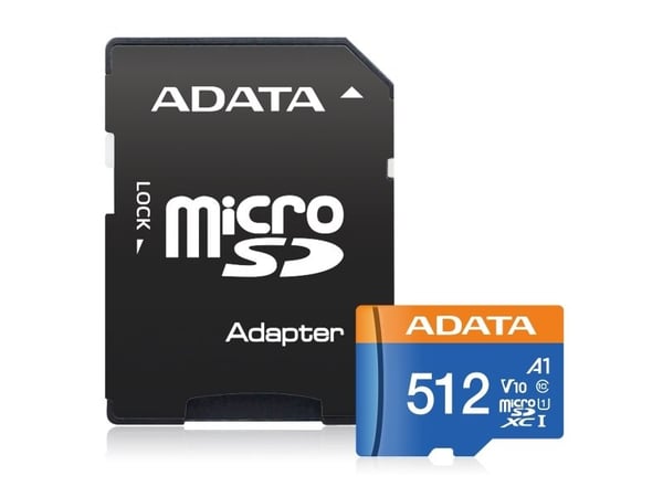 ADATA Premier UHS-I - Flashminnekort - 512 GB - Video Class V10 / UHS-I Class 1 / Class10 - microSDXC UHS-I