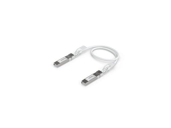 Ubiquiti UniFi - Direkte 25GBase-koblingskabel - SFP28 (hann) til SFP28 (hann) - 30 cm - 4.5 mm - hvit