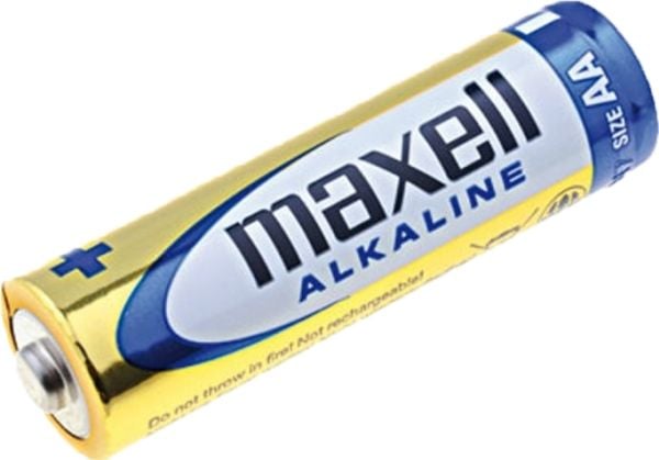 Maxell 790409, Kertakäyttöinen akku, AA, Alkali, 1,5 V, 100 kpl, Kulta