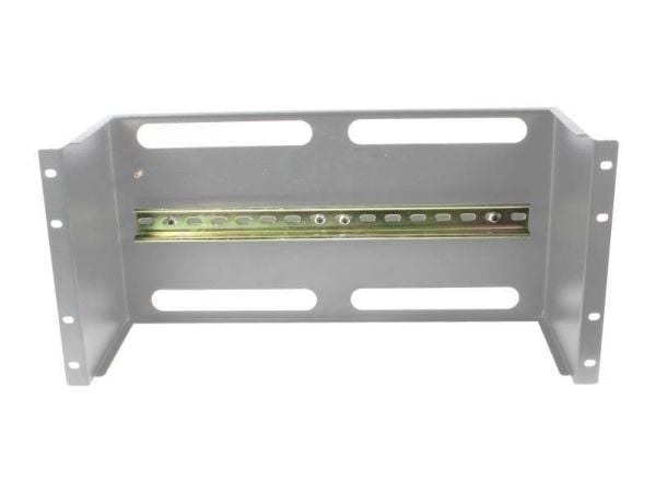 ALLNET 19zbh. Enhetsholder for DIN-skinneenheter, T150mm/5U, lys grå, frontmontering,