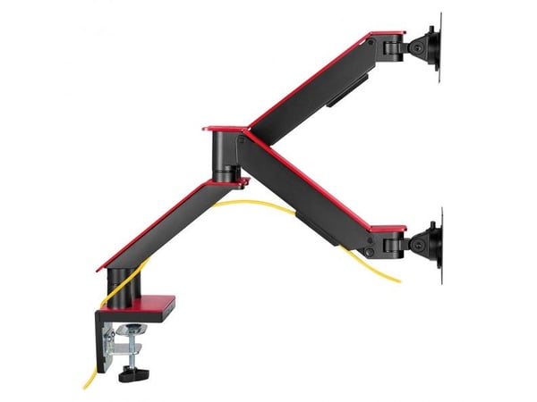 myWall HL 25-2, 43,2 cm (17"), 88,9 cm (35"), 75 x 100 mm, 75 x 100 mm, 180°, Sort, Rød