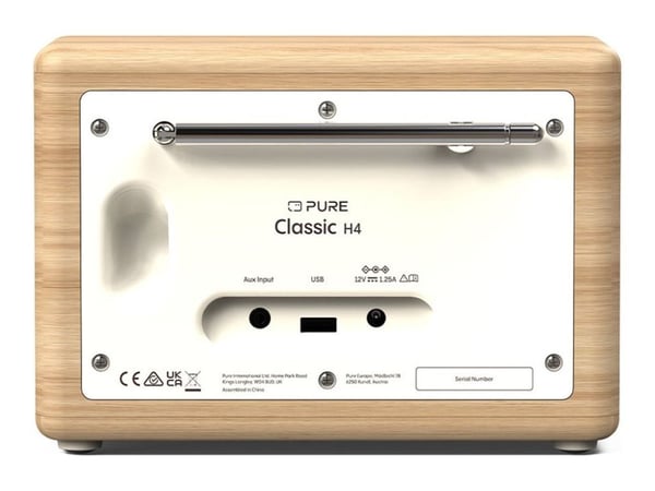 Pure Classic H4 - Lydsystem - bomullshvit, ek