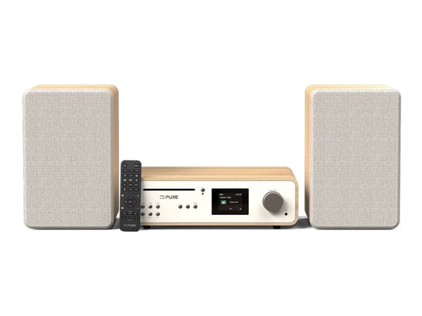 Pure Classic Stereo - Ljudsystem - 100 Watt (Total) - bomullsvit, ek