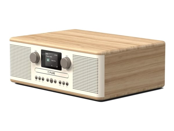 Pure Classic C-D6 - Lydsystem - 30 watt (Total) - bomullshvit, ek Pure Classic C-D6 - Lydsystem - 30 watt (Total) - bomullshvit, ek