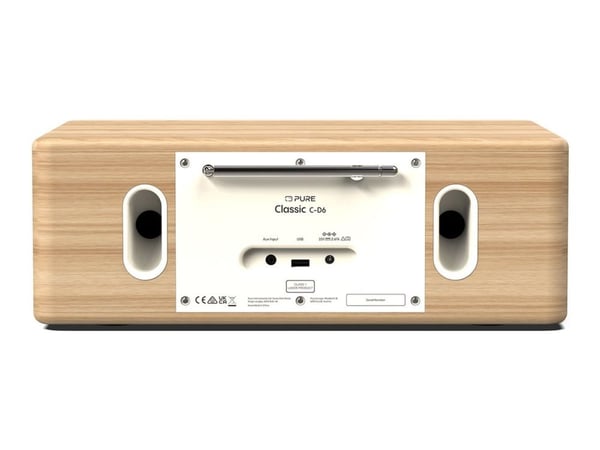 Pure Classic C-D6 - Ljudsystem - 30 Watt (Total) - bomullsvit, ek
