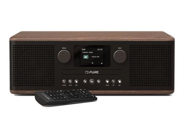 Pure Classic C-D6 - Lydsystem - 30 watt (Total) - kaffe svart, valnøtt