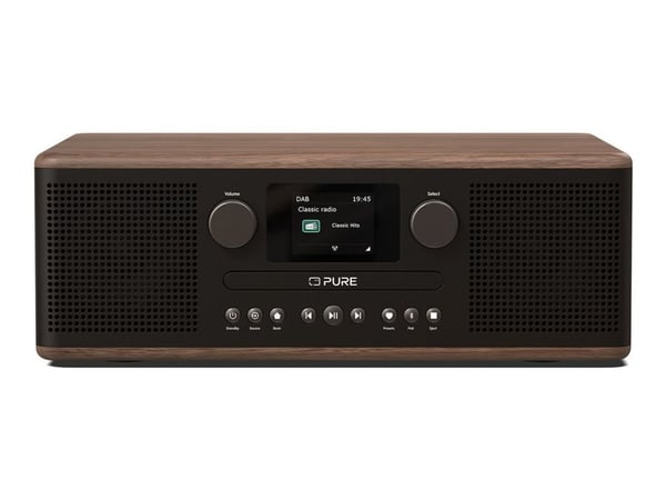 Pure Classic C-D6 - Lydsystem - 30 watt (Total) - kaffe svart, valnøtt