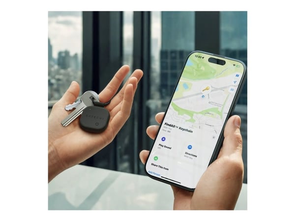 Satechi FindAll ST-LKCFK - Anti-tab Bluetooth-tag for nøgler, taske, bagage - vegaani-nahka - lajittelu