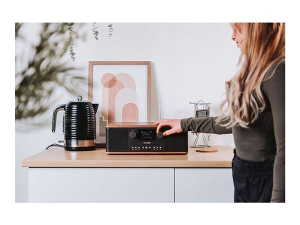 Pure Classic C-D6 - Lydsystem - 30 watt (Total) - kaffe svart, valnøtt