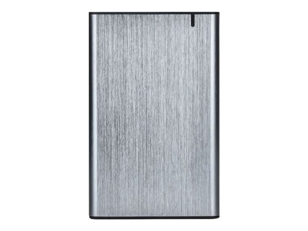 Gembird EE2-U3S-6-GR, HDD-/SSD-kotelo, 2.5", SATA, Serial ATA II, Serial ATA III, 6 Gbit/s, USB-liitettävyys, Alumiini