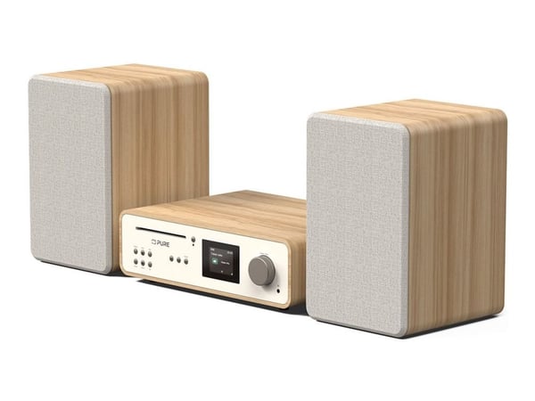 Pure Classic Stereo - Ljudsystem - 100 Watt (Total) - bomullsvit, ek