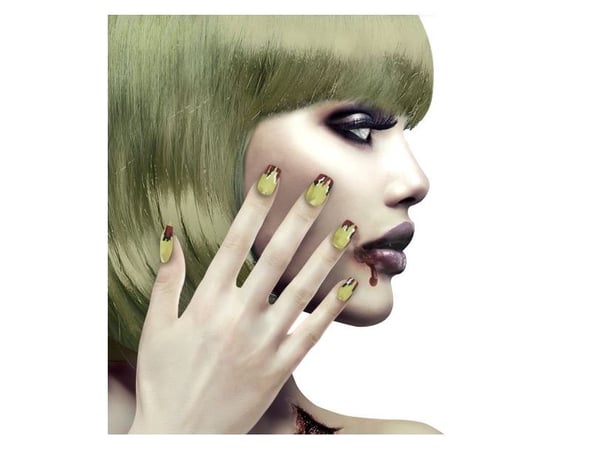 Falske zombie negle, 12 stk
