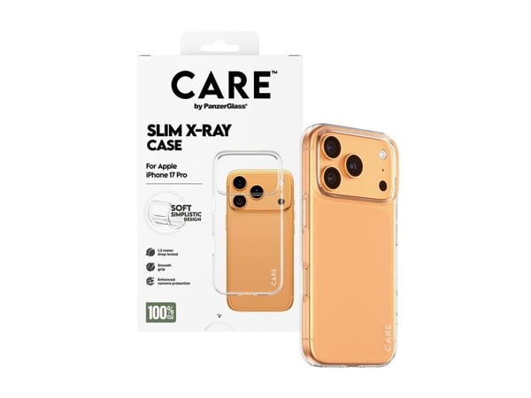 CARE by PanzerGlass Fashionable Case Transparent X-Ray Soft Basic iPhone 18 Pro | 17 Pro