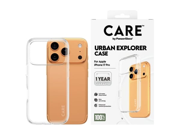 PANZERGLASS CARECASE URBAN EXP. TRANSP. M. KLAR RAMME IPHO