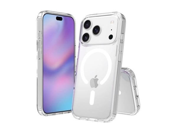 Screenor - Baksidedeksel for mobiltelefon - MagSafe-samsvar - termoplast-polyuretan (TPU), akryl - gjennomsiktig - for Apple iPhone 17 Pro