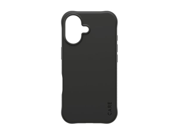CARE by PanzerGlass - Baksidedeksel for mobiltelefon - MagSafe-samsvar - termoplast-polyuretan (TPU) - samba svart - for Apple iPhone 17