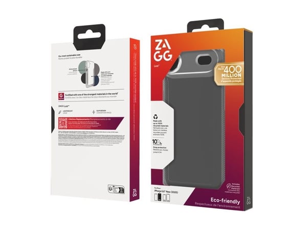 ZAGG Luxe, Suojus, Apple, iPhone 17 Air, 16,5 cm (6.5"), Läpinäkyvä
