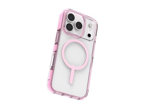 ZAGG Santa Cruz Snap, Suojus, Apple, iPhone 17 Pro, 16 cm (6.3"), Vaaleanpunainen, Läpinäkyvä