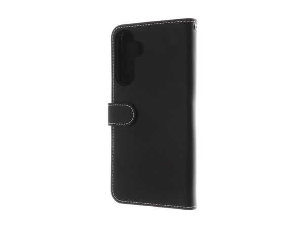 Insmat Exclusive - Lommebok for mobiltelefon - ekte skinn, kartong+papir, aluminiumsfolie, termoplast-polyuretan (TPU) - svart - for Samsung Galaxy...