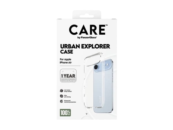 PANZERGLASS CARECASE URBAN EXP. TRANSP. W. CLEAR FRAME IPHO