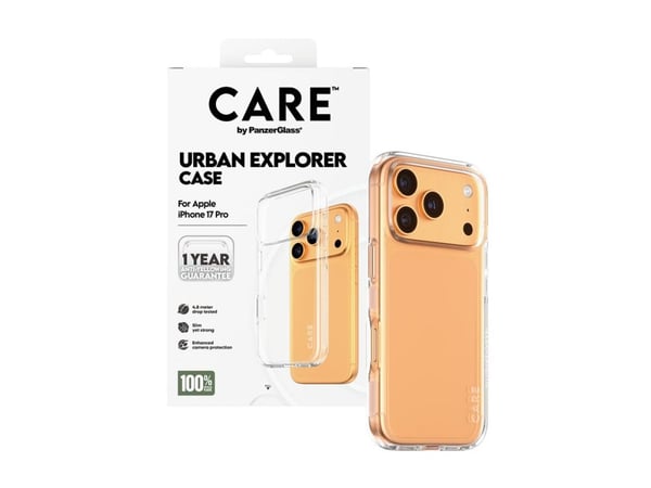 PANZERGLASS CARECASE URBAN EXP. TRANSP. M. KLAR RAMME IPHO