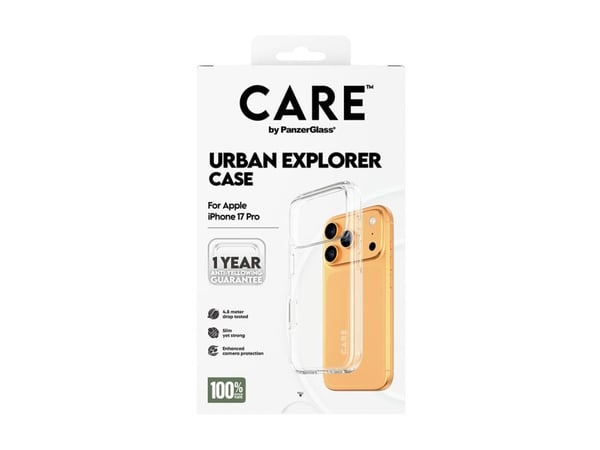 PANZERGLASS CARECASE URBAN EXP. TRANSP. M. KLAR RAMME IPHO