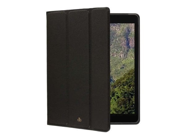 dbramante1928 Milan - Lommebok for nettbrett - fullnarvet rulleskinn - nattsvart - 10.2" - for Apple 10.2-inch iPad (9. generasjon)
