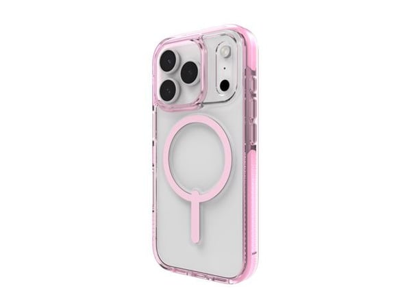 ZAGG Santa Cruz Snap, Suojus, Apple, iPhone 17 Pro, 16 cm (6.3"), Vaaleanpunainen, Läpinäkyvä