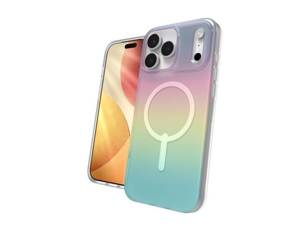ZAGG Milan Snap - Baksidesskydd för mobiltelefon - MagSafe-kompatibilitet - grafen - regnbågsskimrande - för Apple iPhone 17 Pro Max
